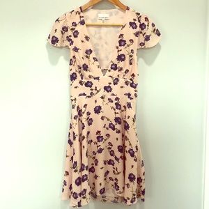 Cute pink, flowing, A-line dress